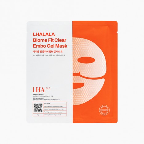 LHALALA 바이옴 핏 클리어 엠보 겔 마스크